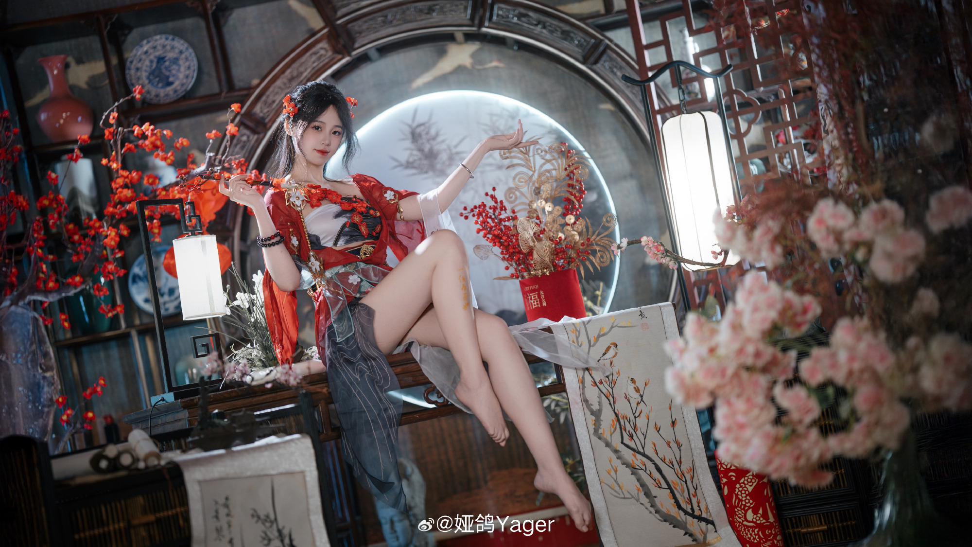 j9九游真人游戏第一平台新年戒色别搞👍永劫主持娅鸽晒照：一片雪白摄人心魄🥵